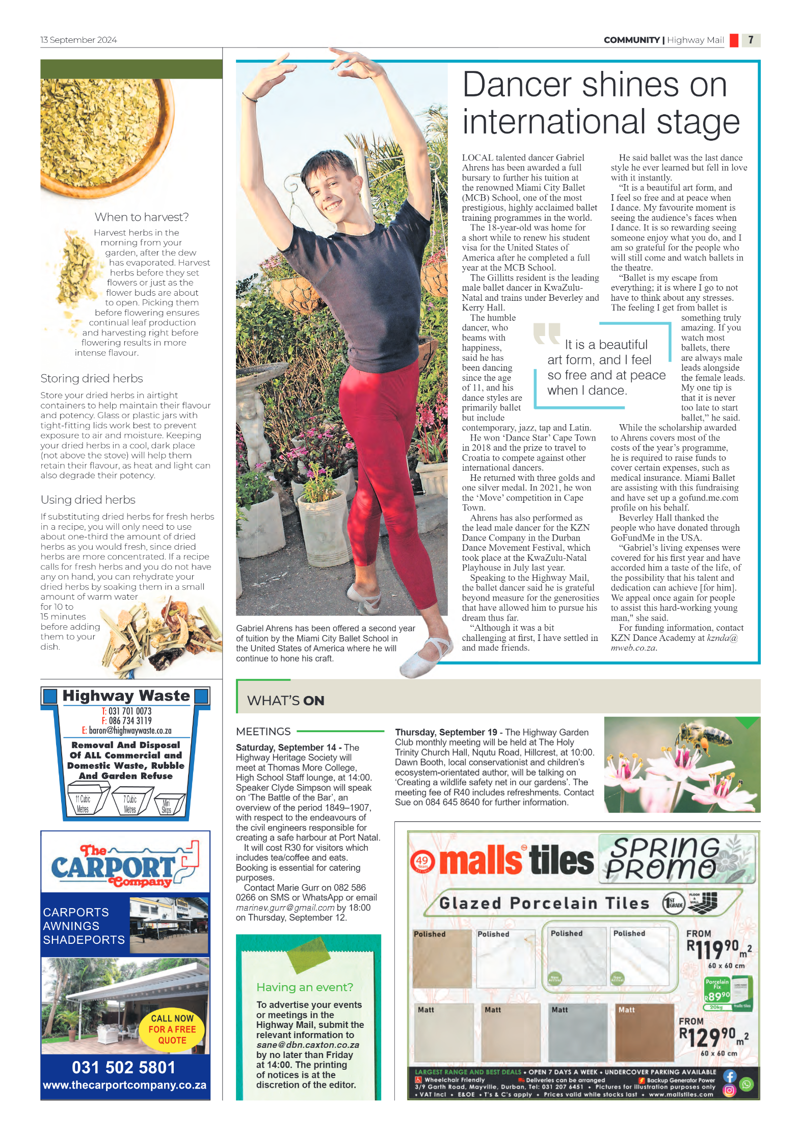 Highway Mail 13 September 2024 page 7