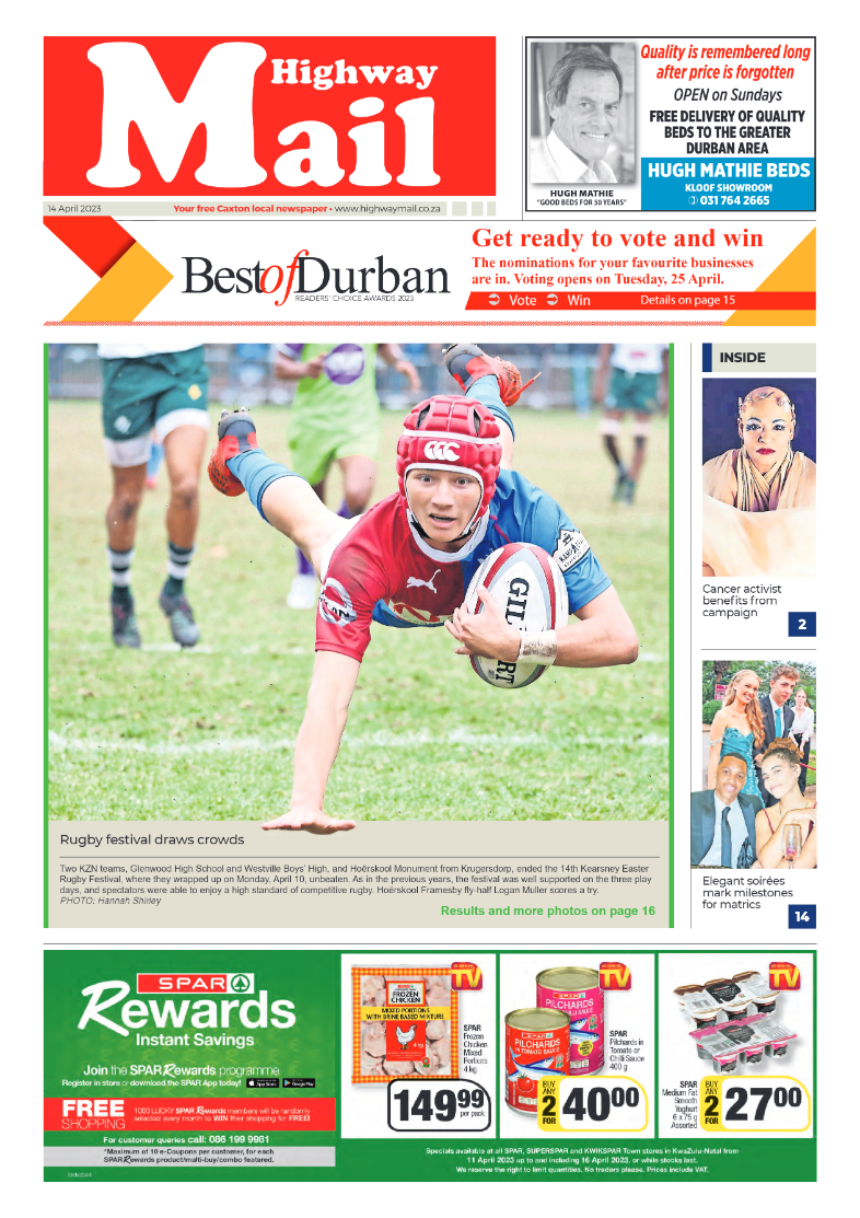 Highway Mail 14 April 2023 page 1