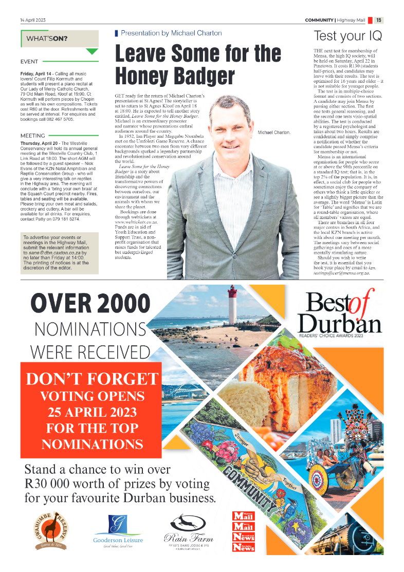 Highway Mail 14 April 2023 page 15