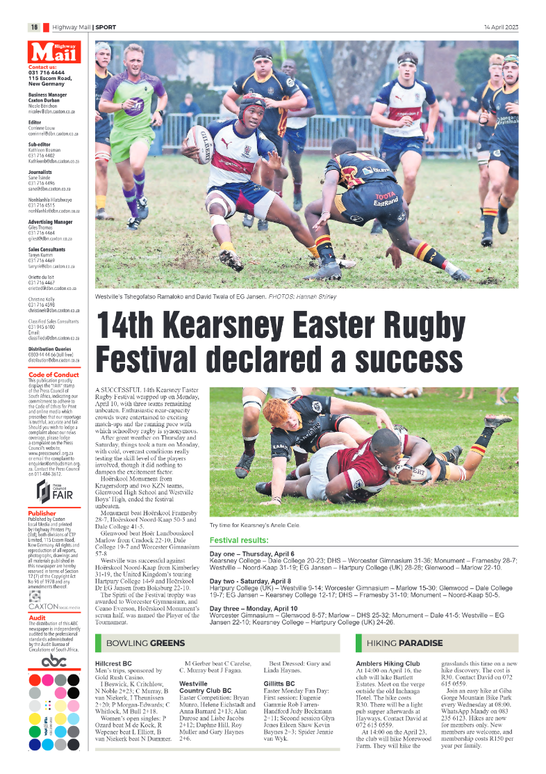 Highway Mail 14 April 2023 page 16