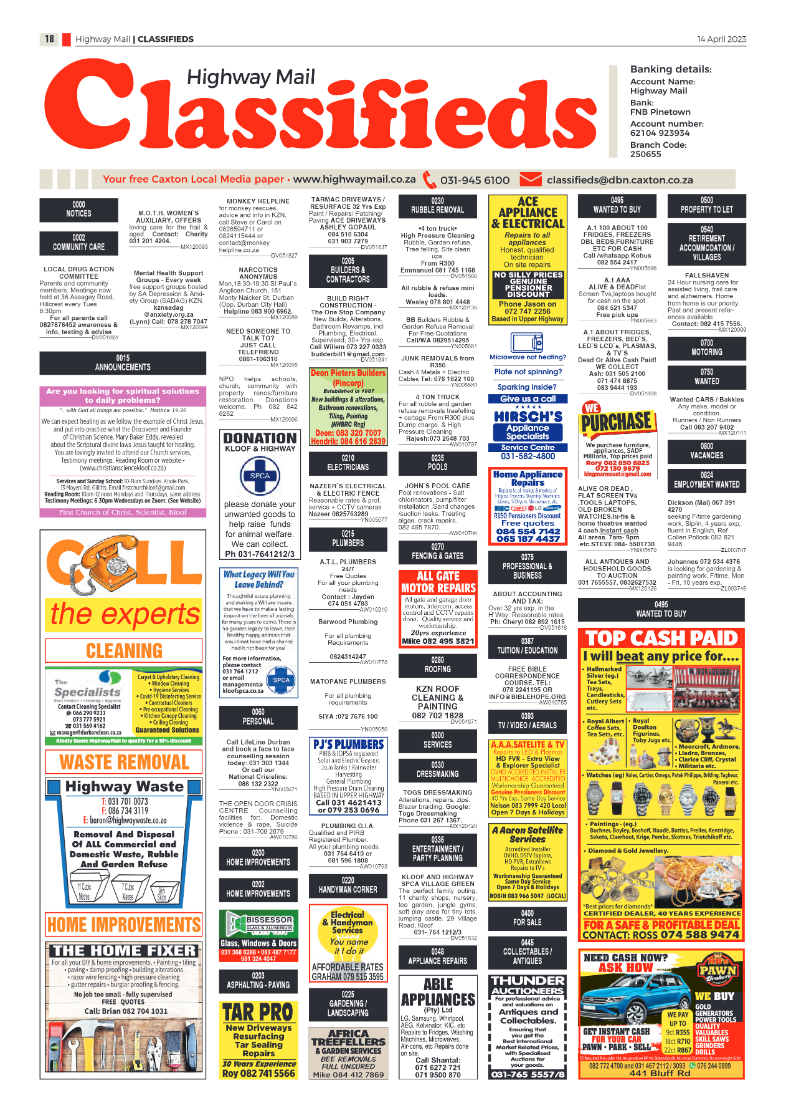 Highway Mail 14 April 2023 page 18