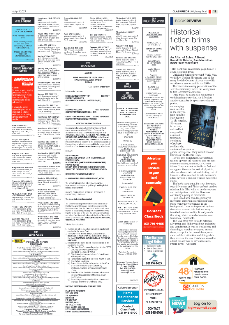 Highway Mail 14 April 2023 page 19
