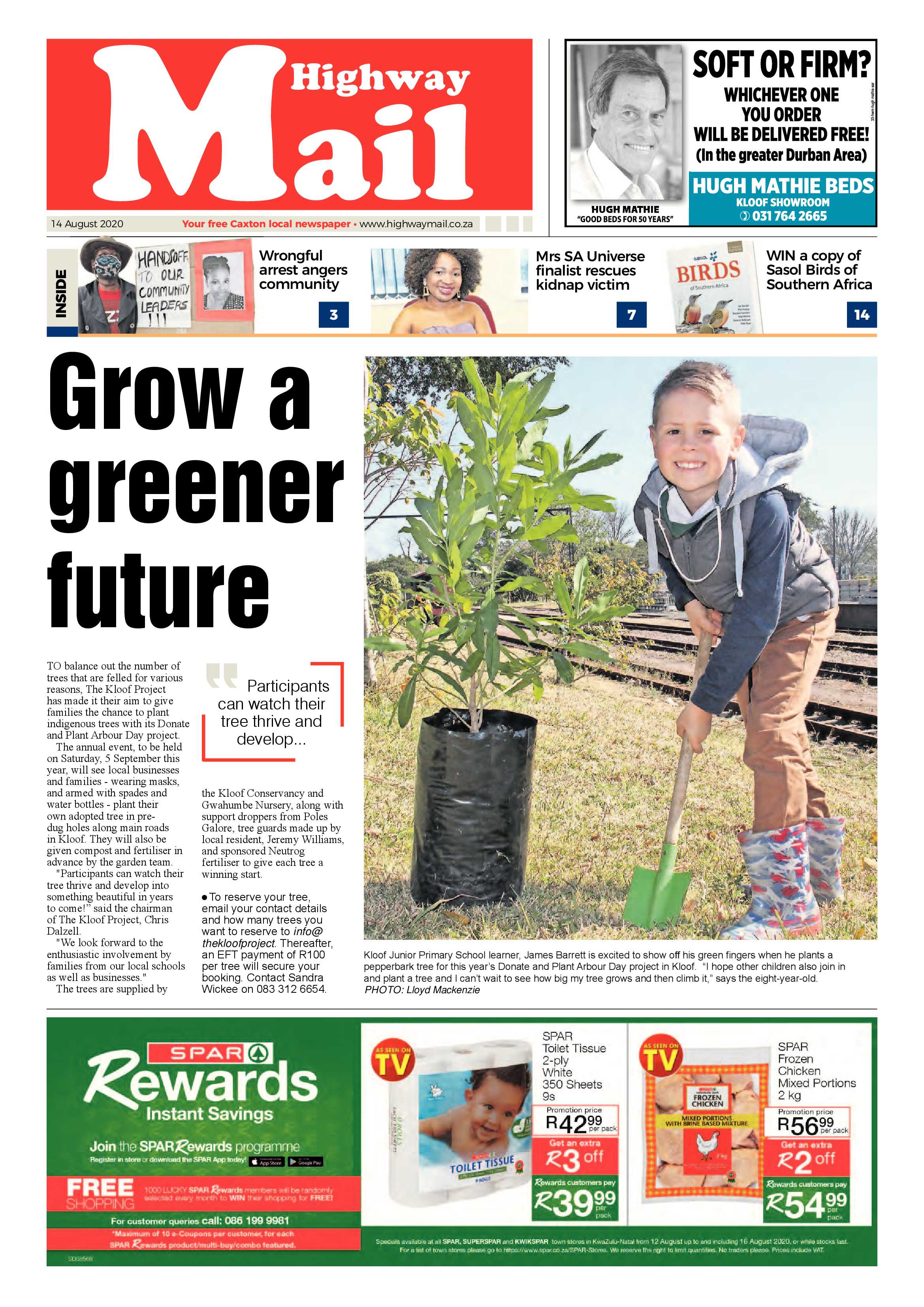 Highway Mail 14 August 2020 page 1