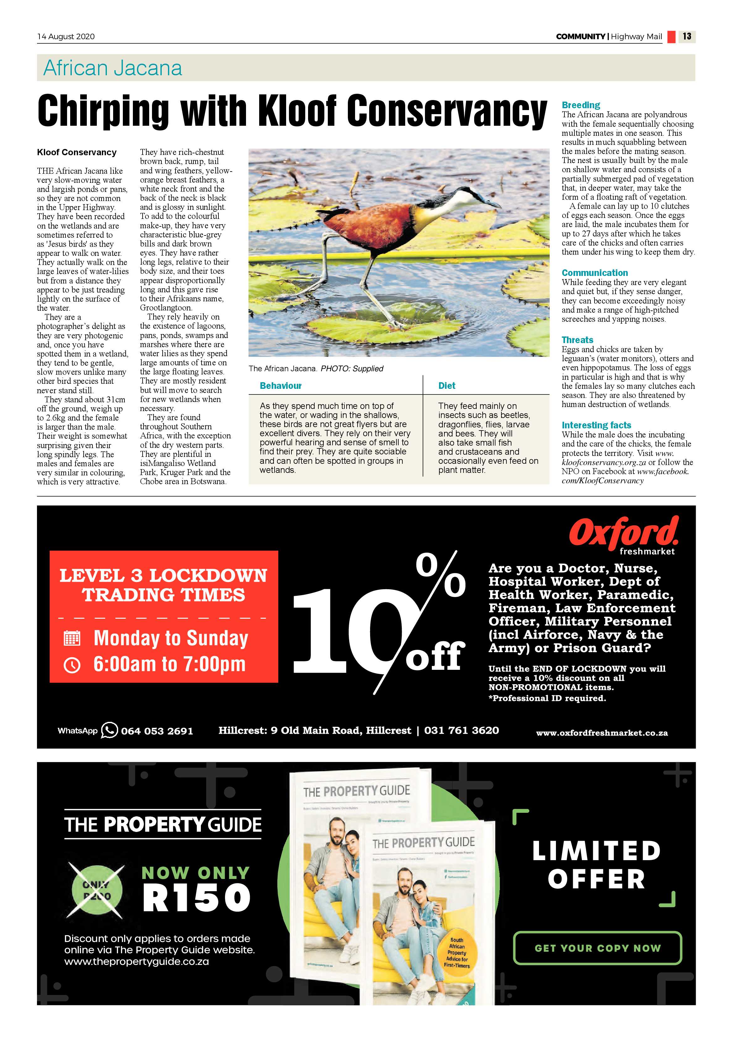 Highway Mail 14 August 2020 page 13