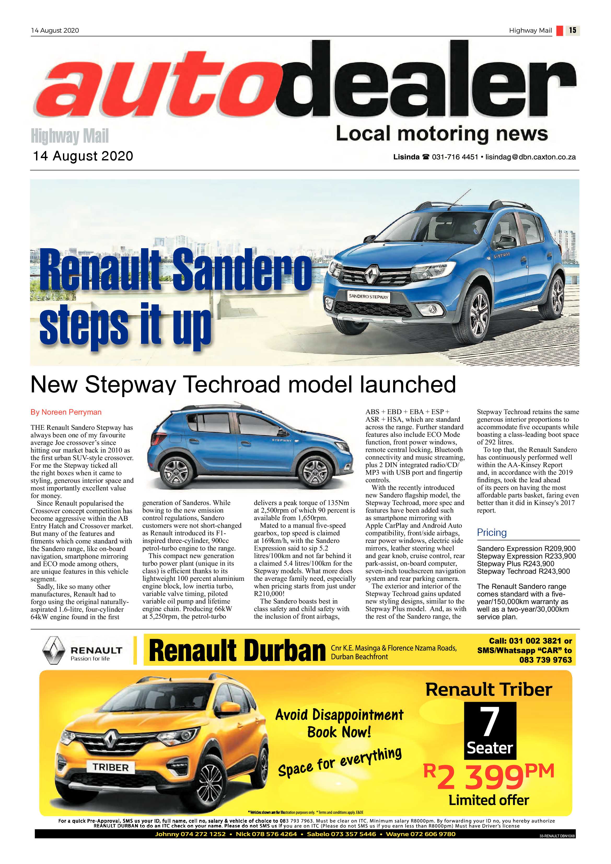 Highway Mail 14 August 2020 page 15