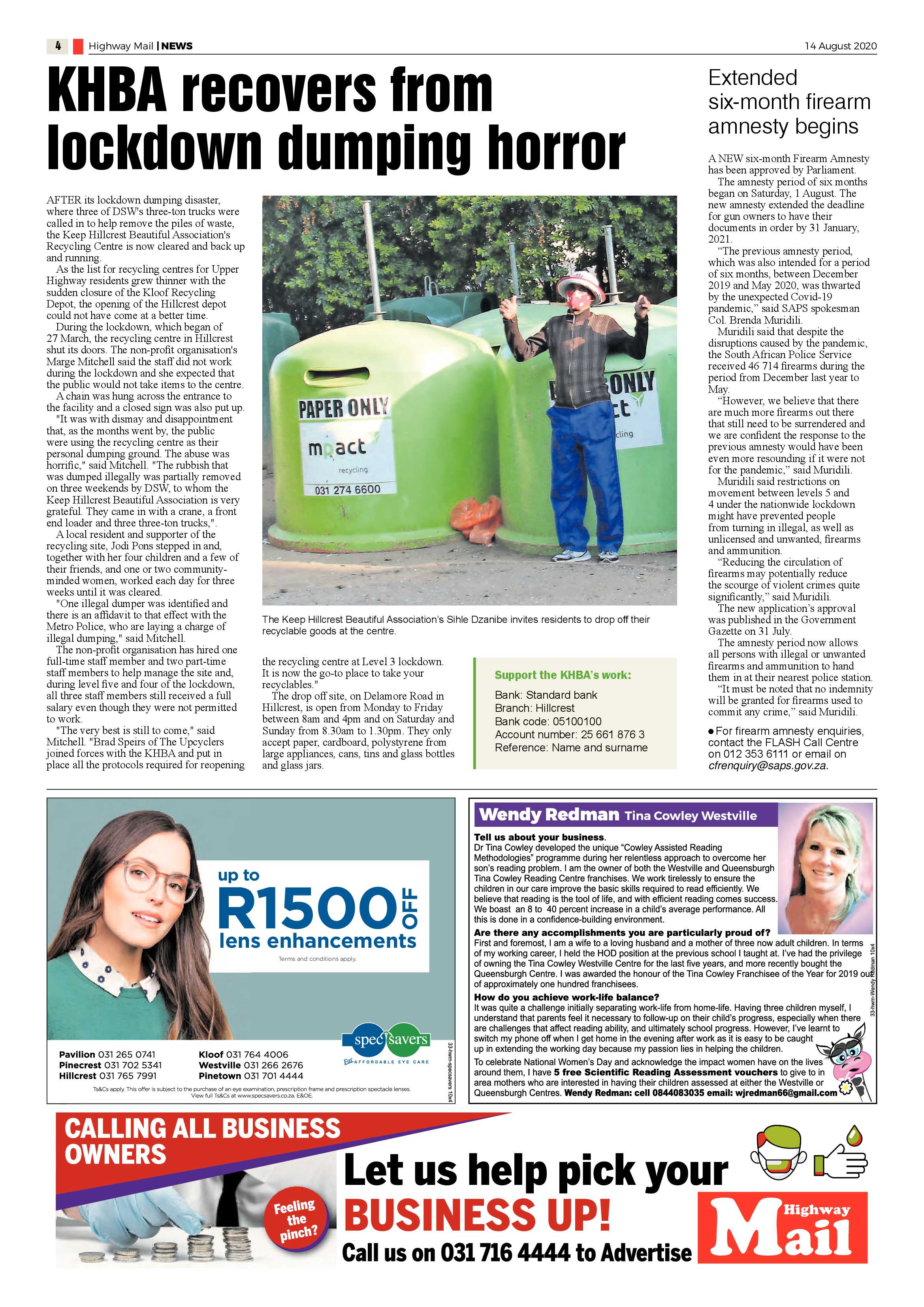 Highway Mail 14 August 2020 page 4