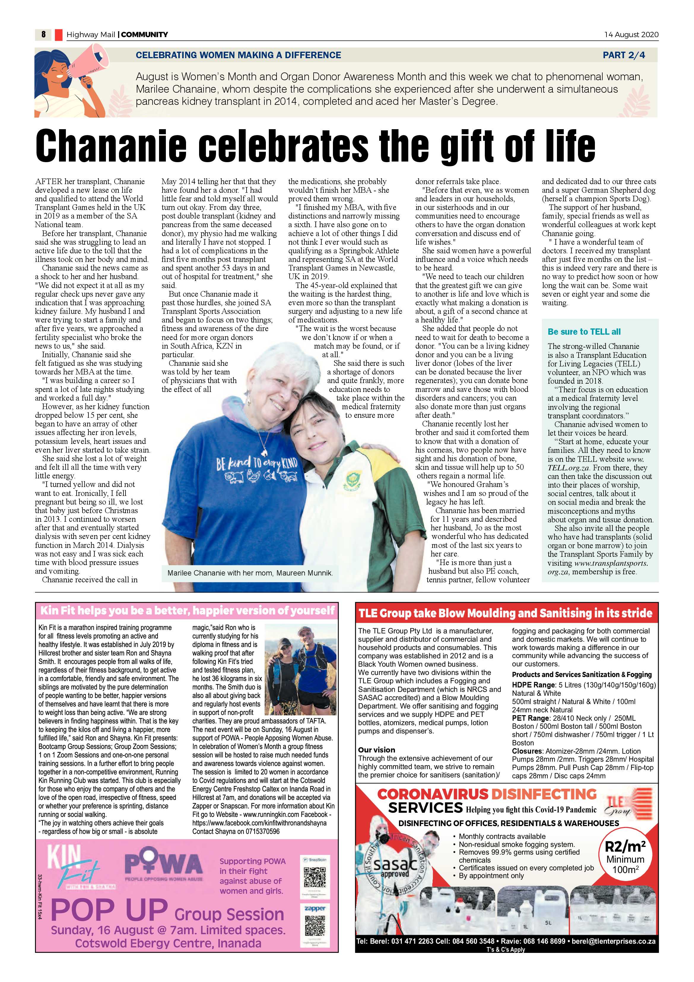 Highway Mail 14 August 2020 page 8