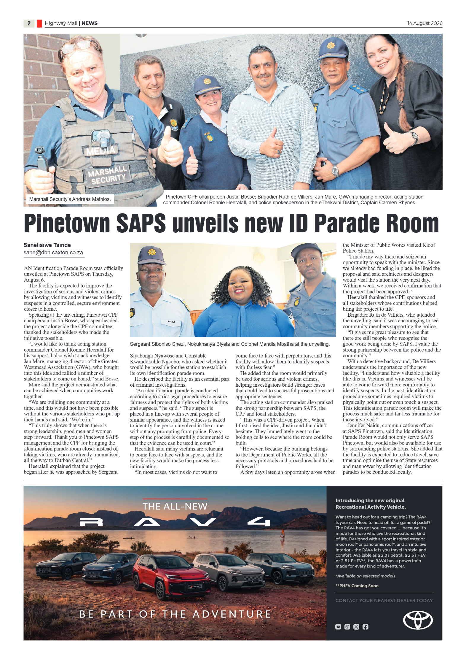 Highway Mail 14 August 2026 page 2