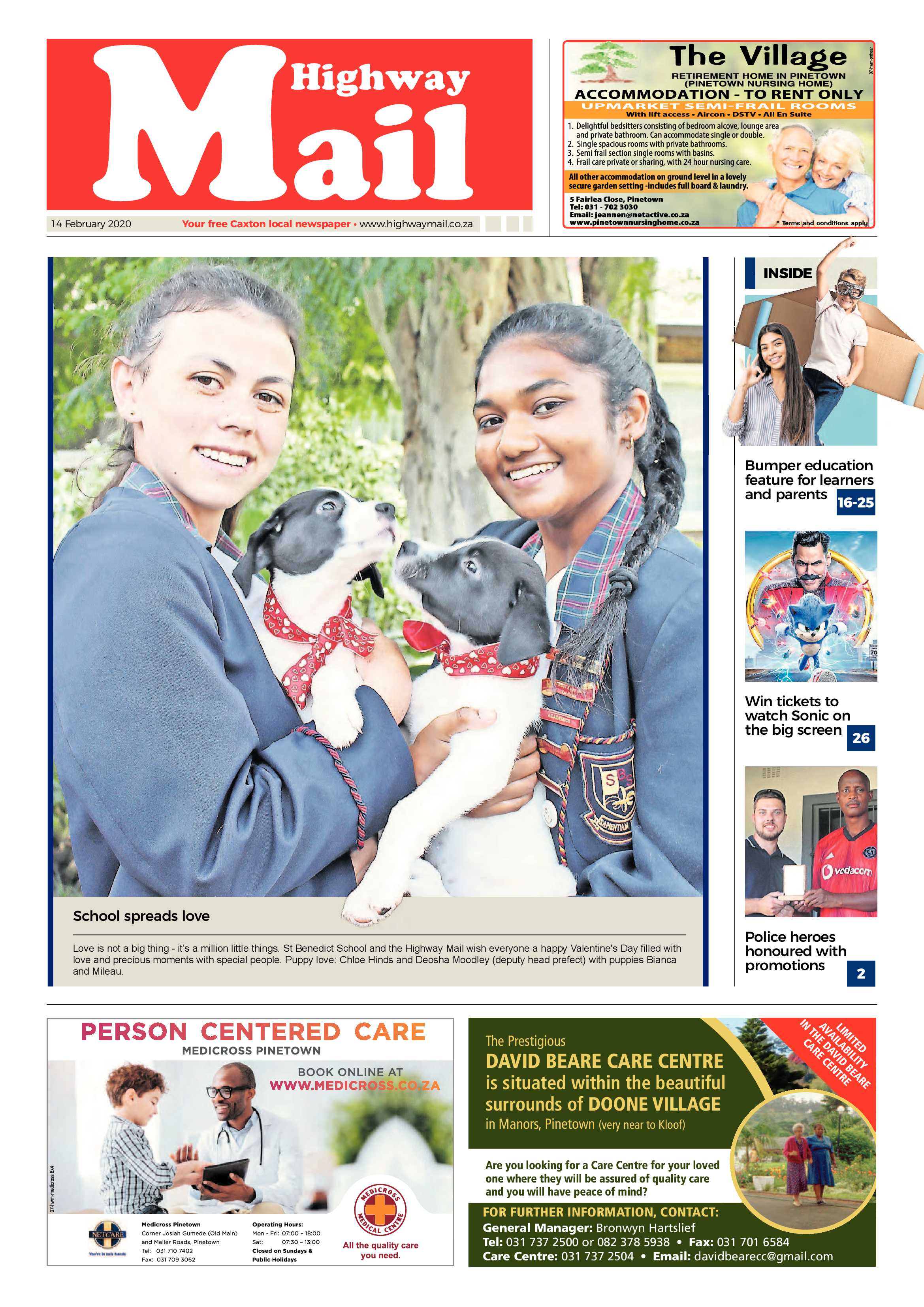 Highway Mail  21 February 2020 page 1