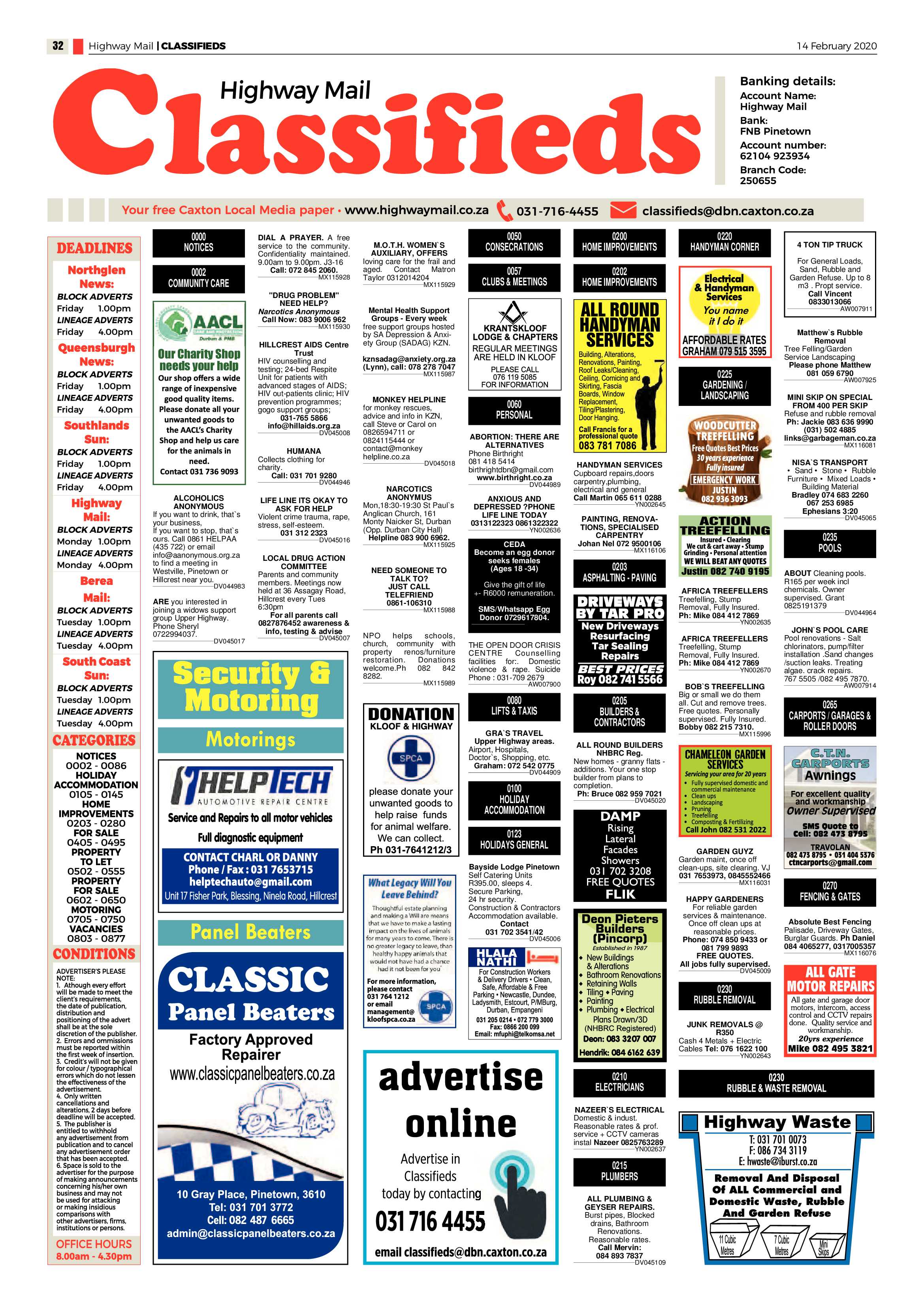 Highway Mail  21 February 2020 page 32