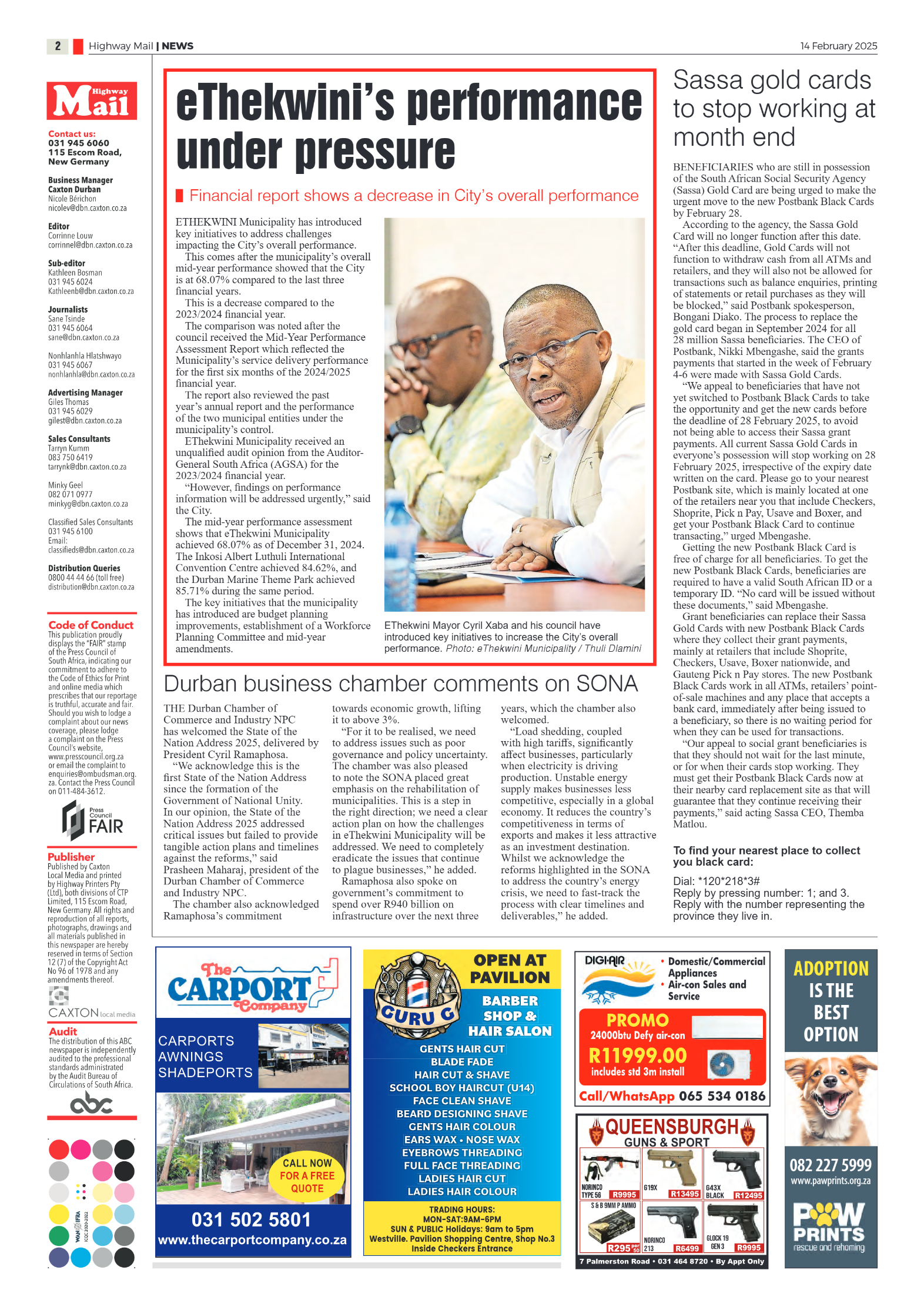 Highway Mail 14 February 2025 page 2