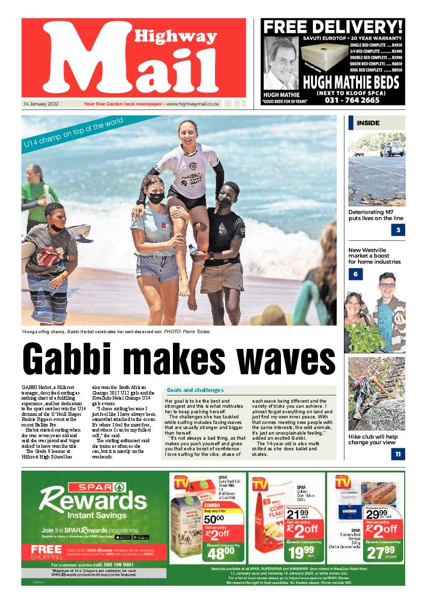 Highway Mail 14 January 2022 page 1