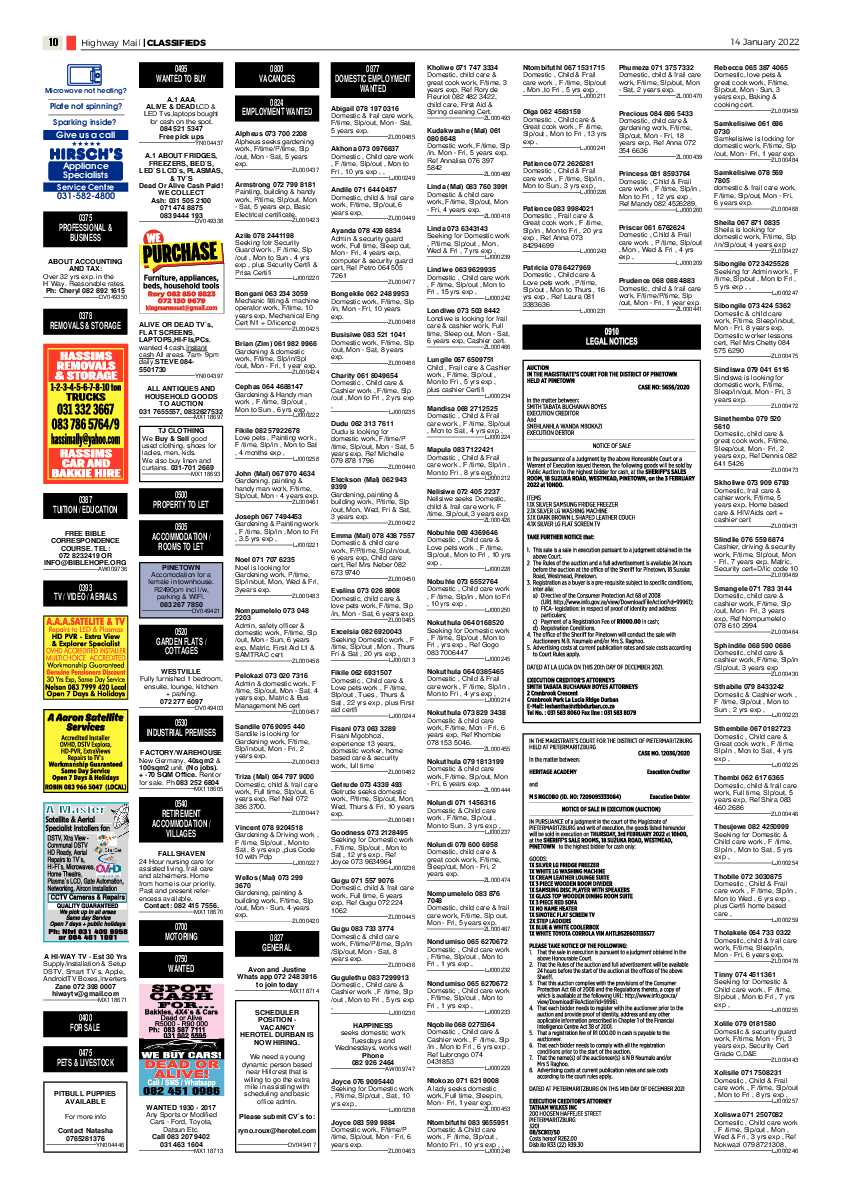 Highway Mail 14 January 2022 page 10