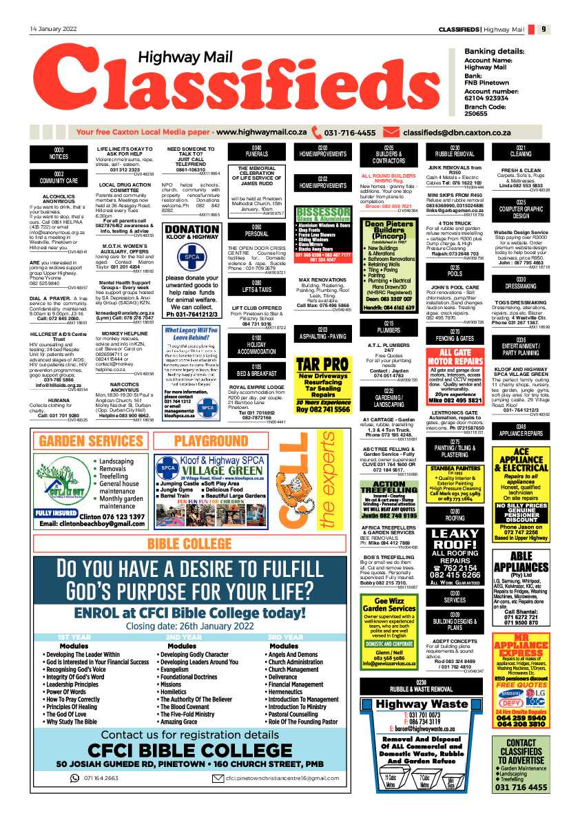 Highway Mail 14 January 2022 page 9
