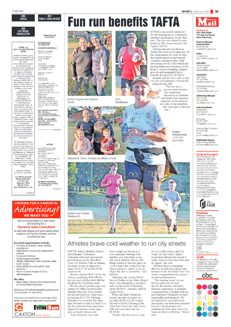 Highway Mail 14 July 2023 page 15