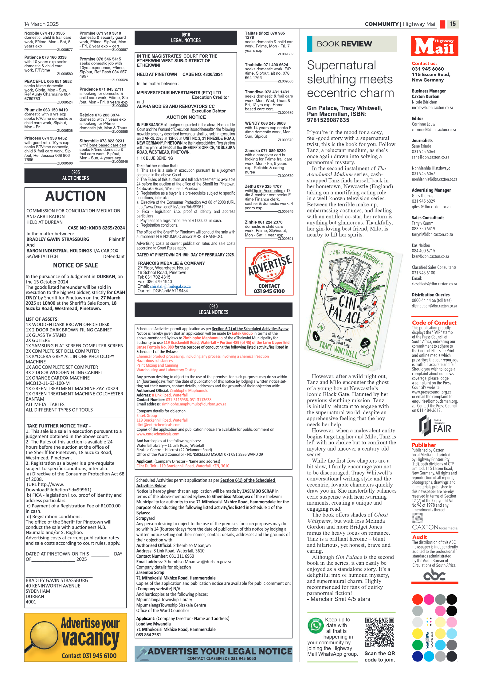 Highway Mail 14 March 2025 page 15