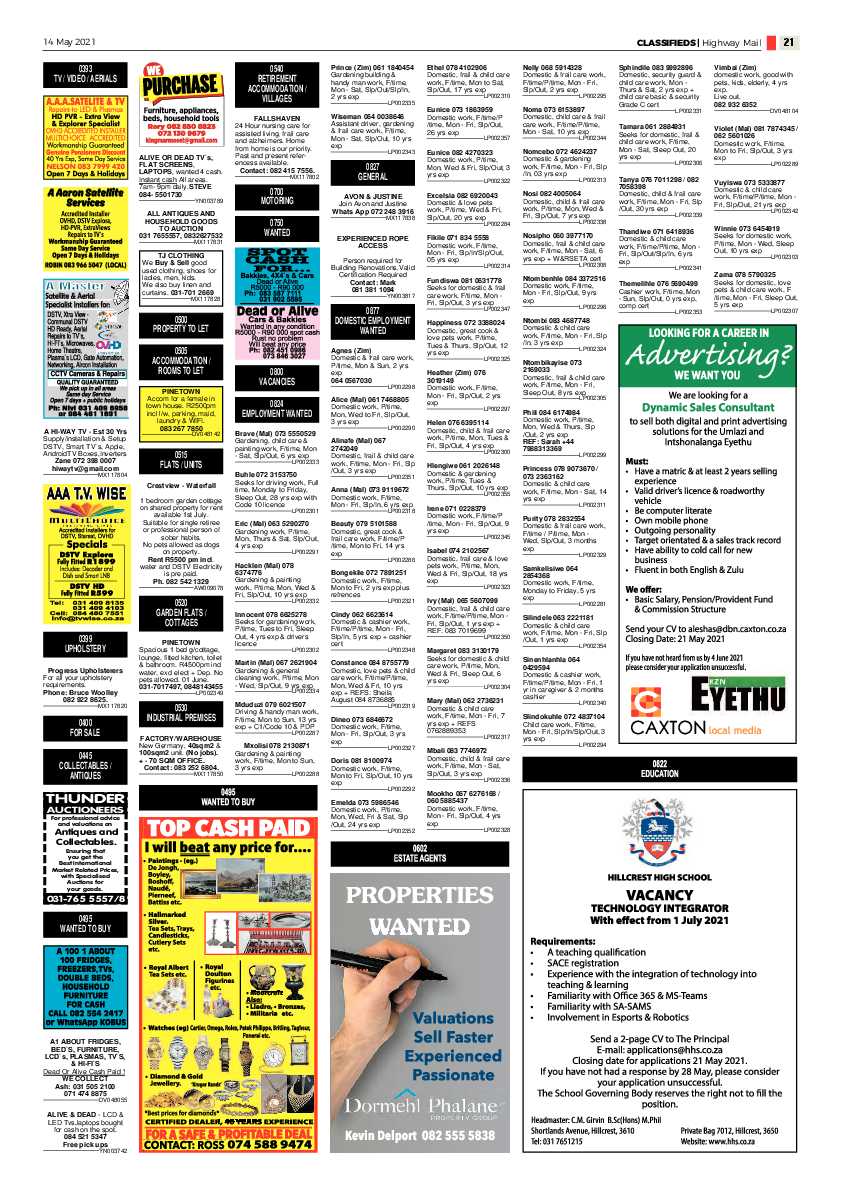 Highway Mail 14 May 2021 page 21