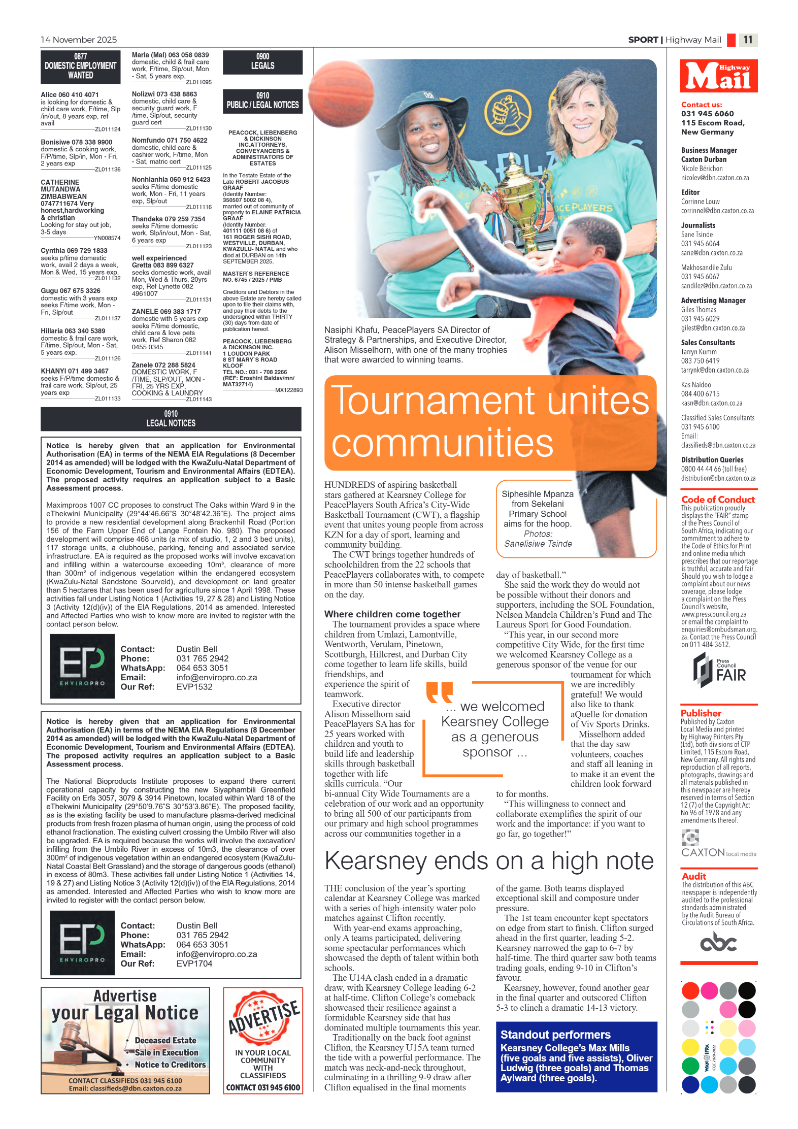 Highway Mail 14 November 2025 page 11