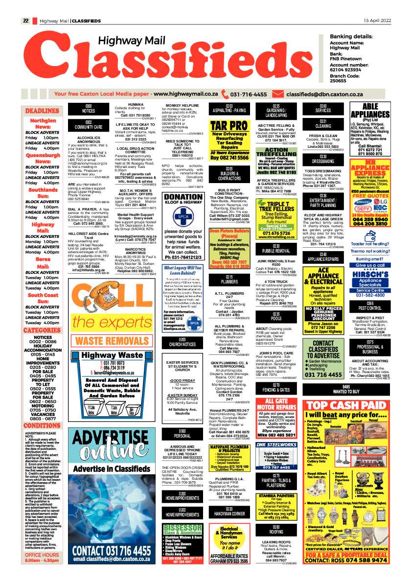 Highway Mail 15 April 2022 page 22