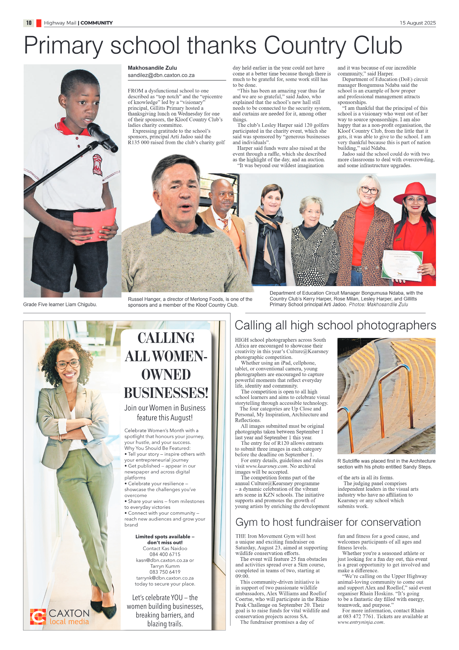 Highway Mail 15 August 2025 page 10