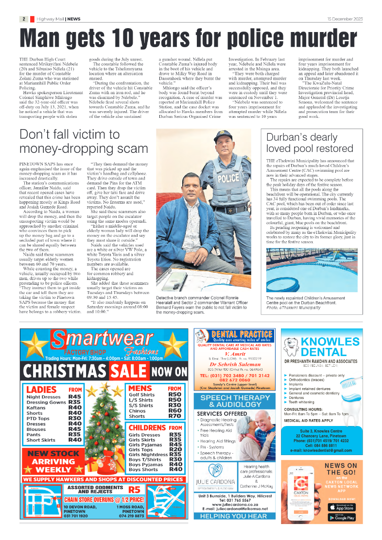 Highway Mail 15 December 2023 page 2