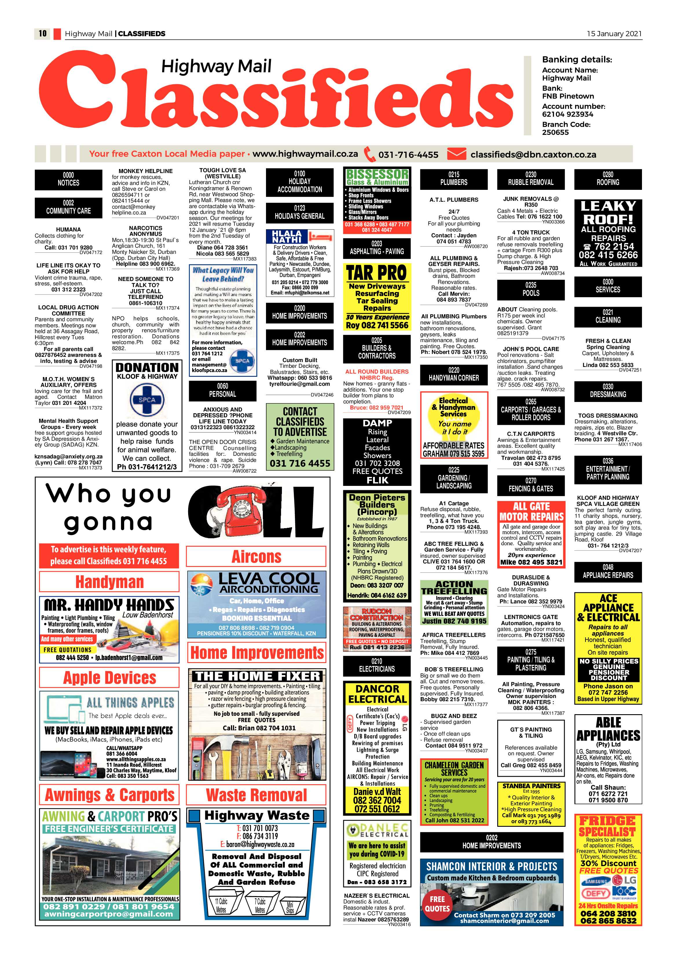 Highway Mail 15 January 2021 page 10
