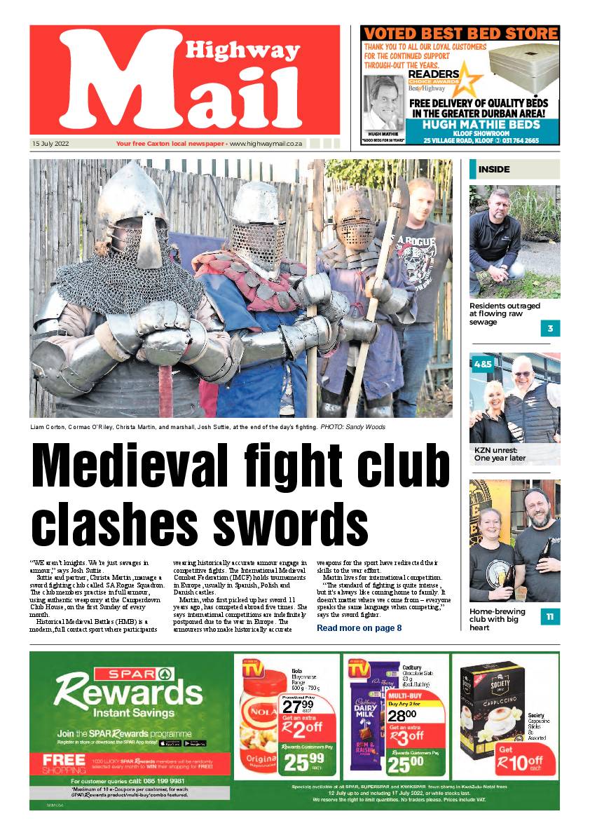 Highway Mail 15 July 2022 page 1