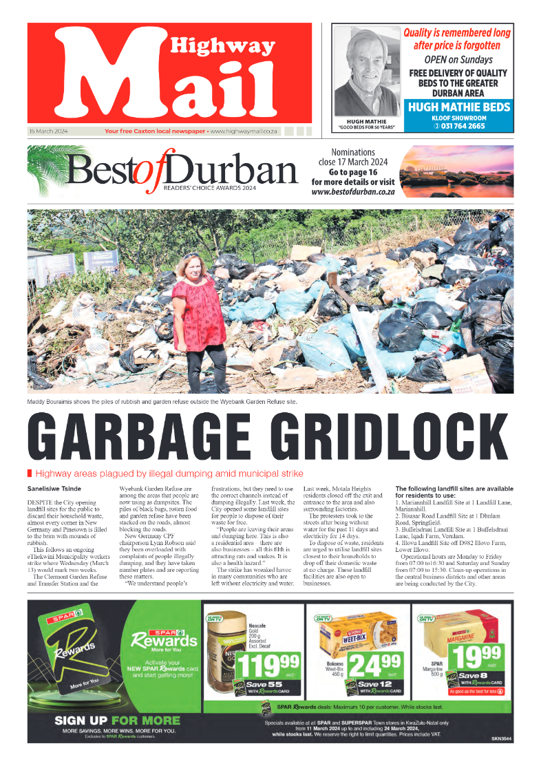 Highway Mail 15 March 2024 page 1