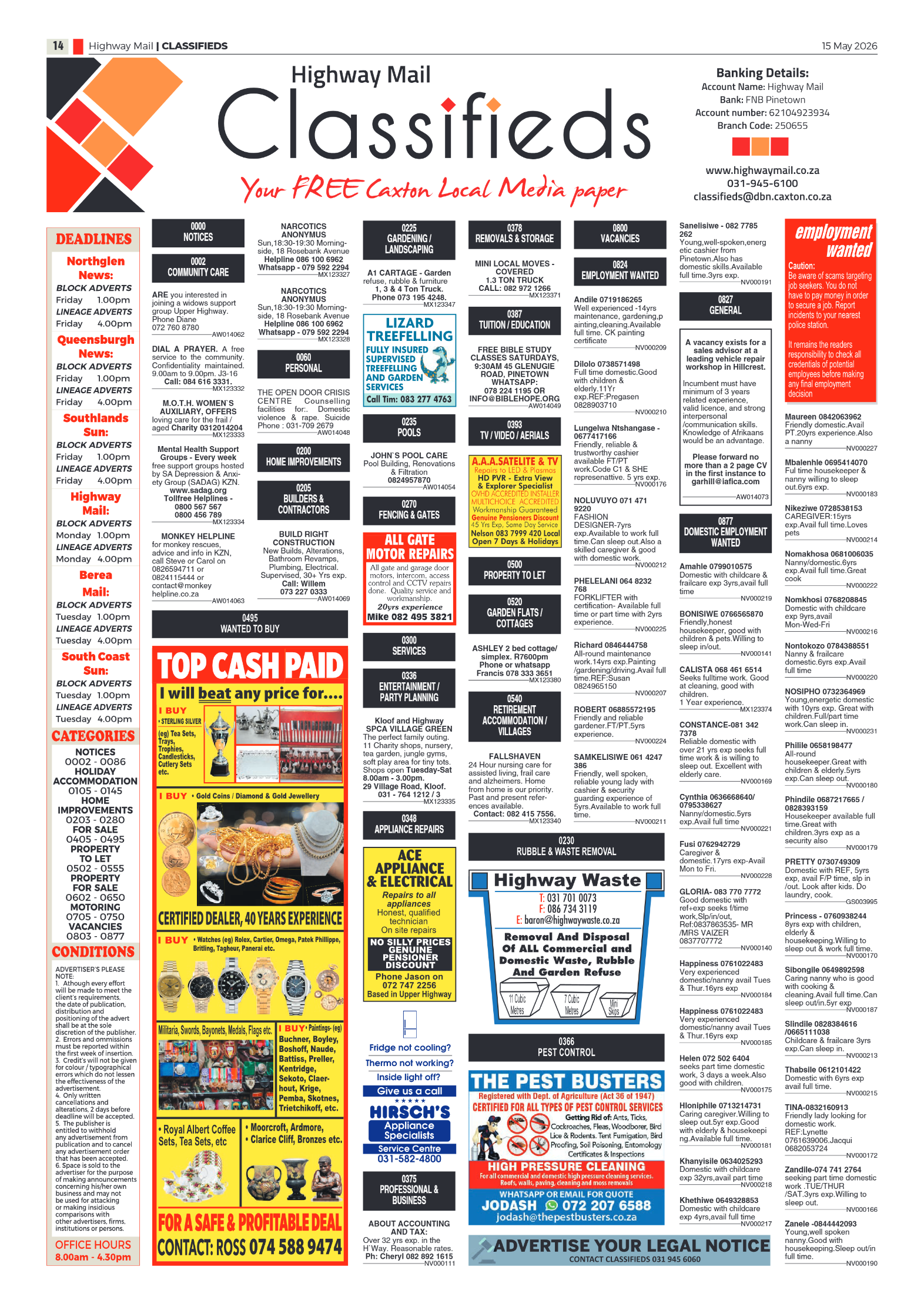 Highway Mail 15 May 2026 page 14