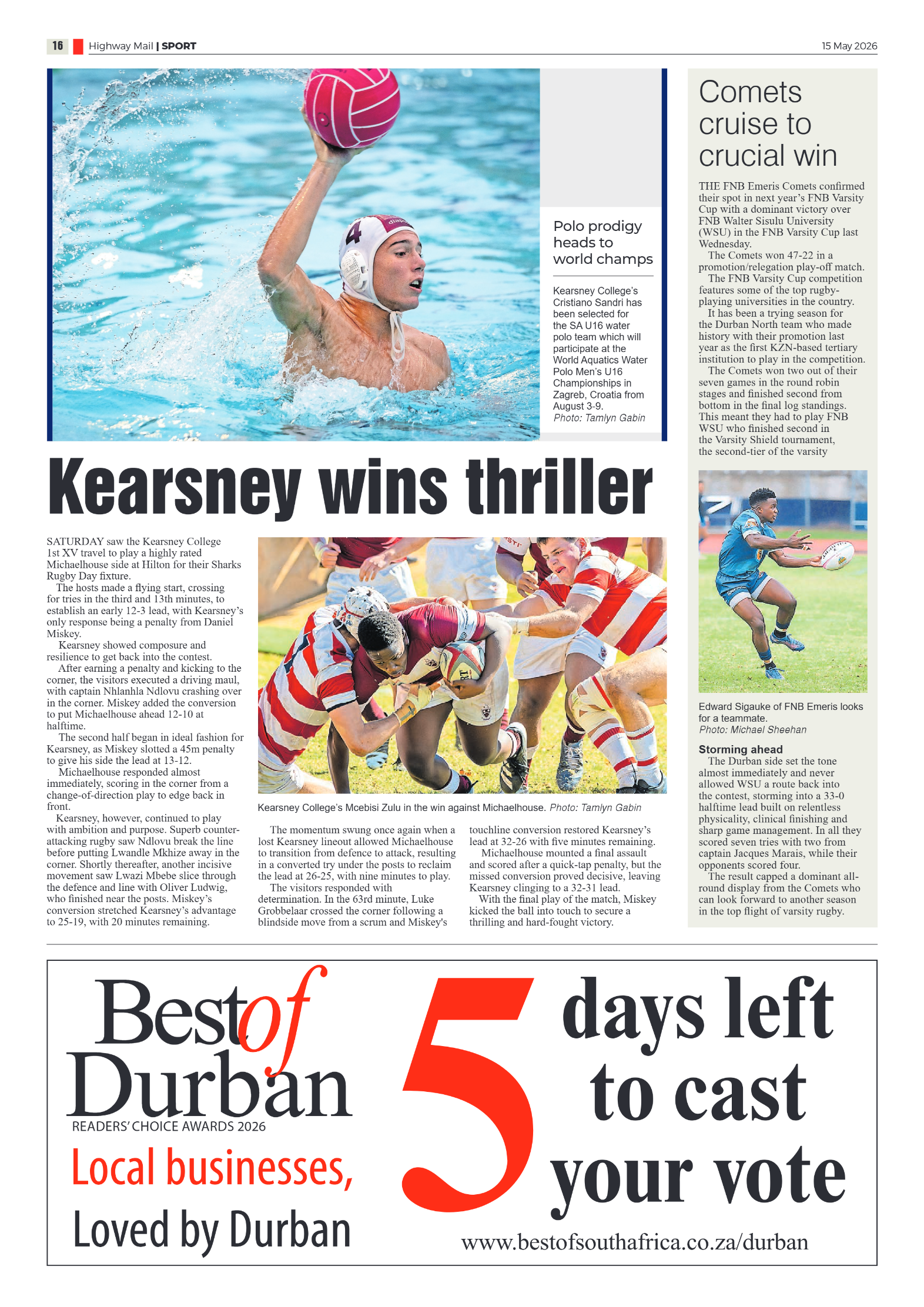 Highway Mail 15 May 2026 page 16
