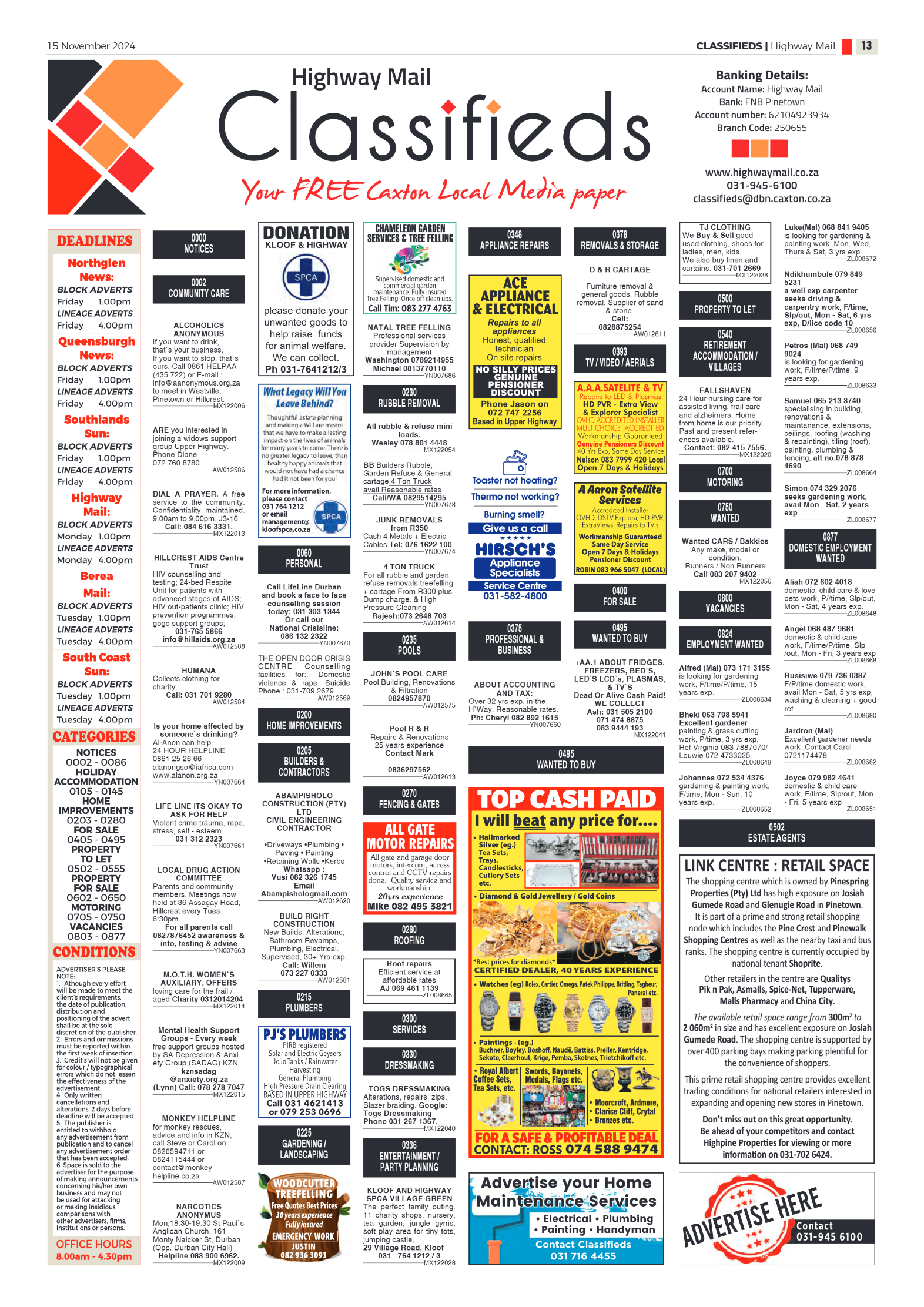 Highway Mail 15 November 2024 page 13