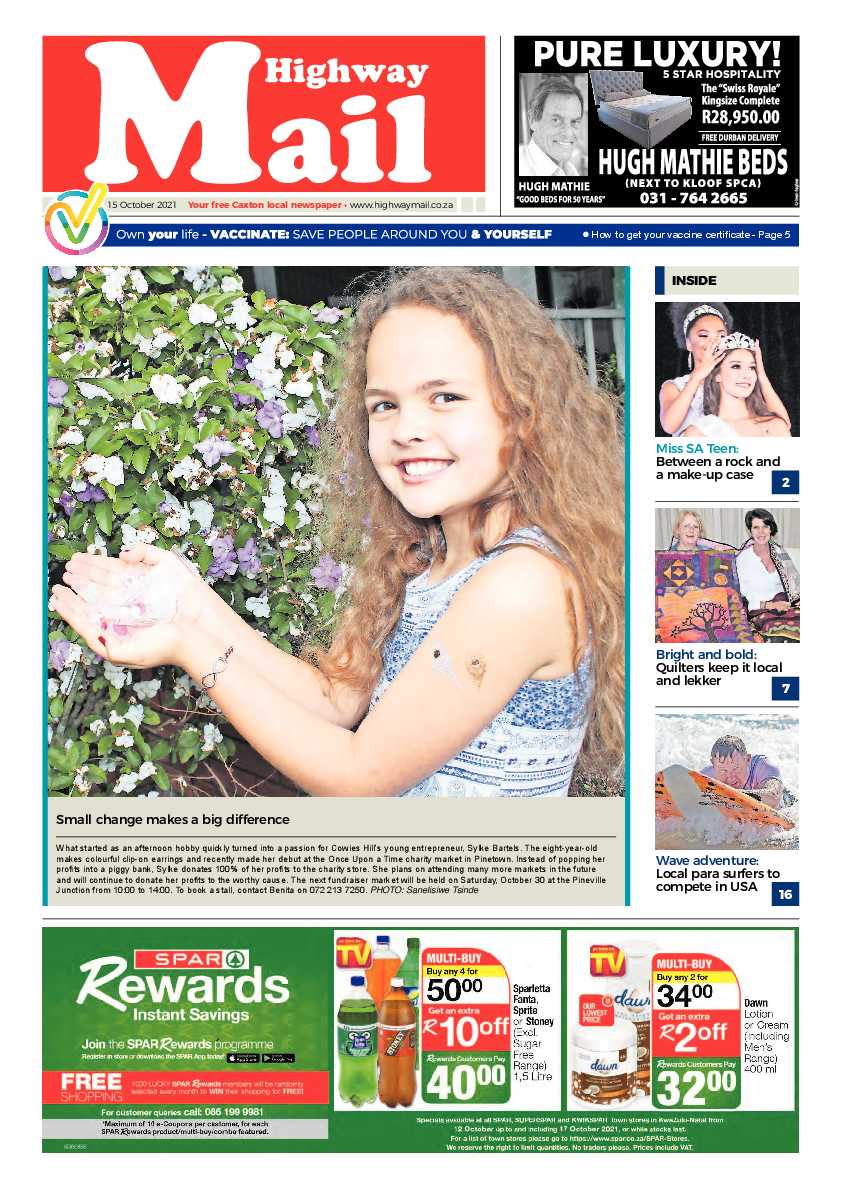Highway Mail 15 October 2021 page 1