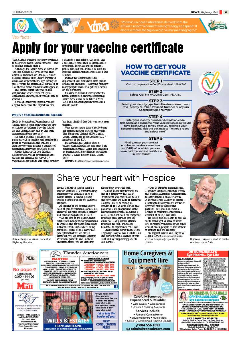 Highway Mail 15 October 2021 page 5