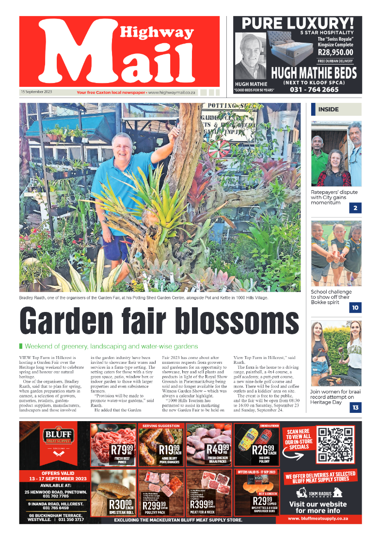 Highway Mail 15 September 2023 page 1