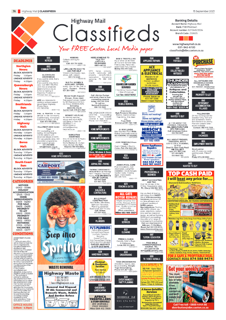 Highway Mail 15 September 2023 page 14