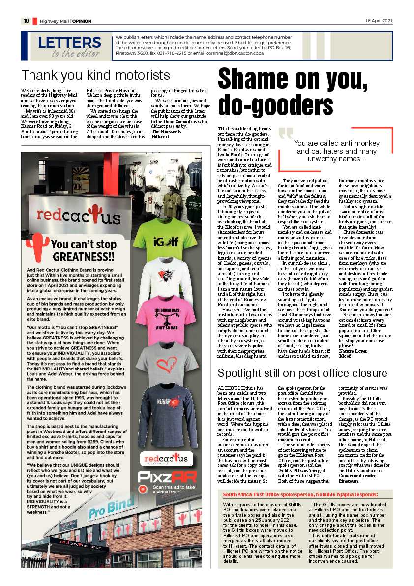 Highway Mail 16 April 2021 page 10