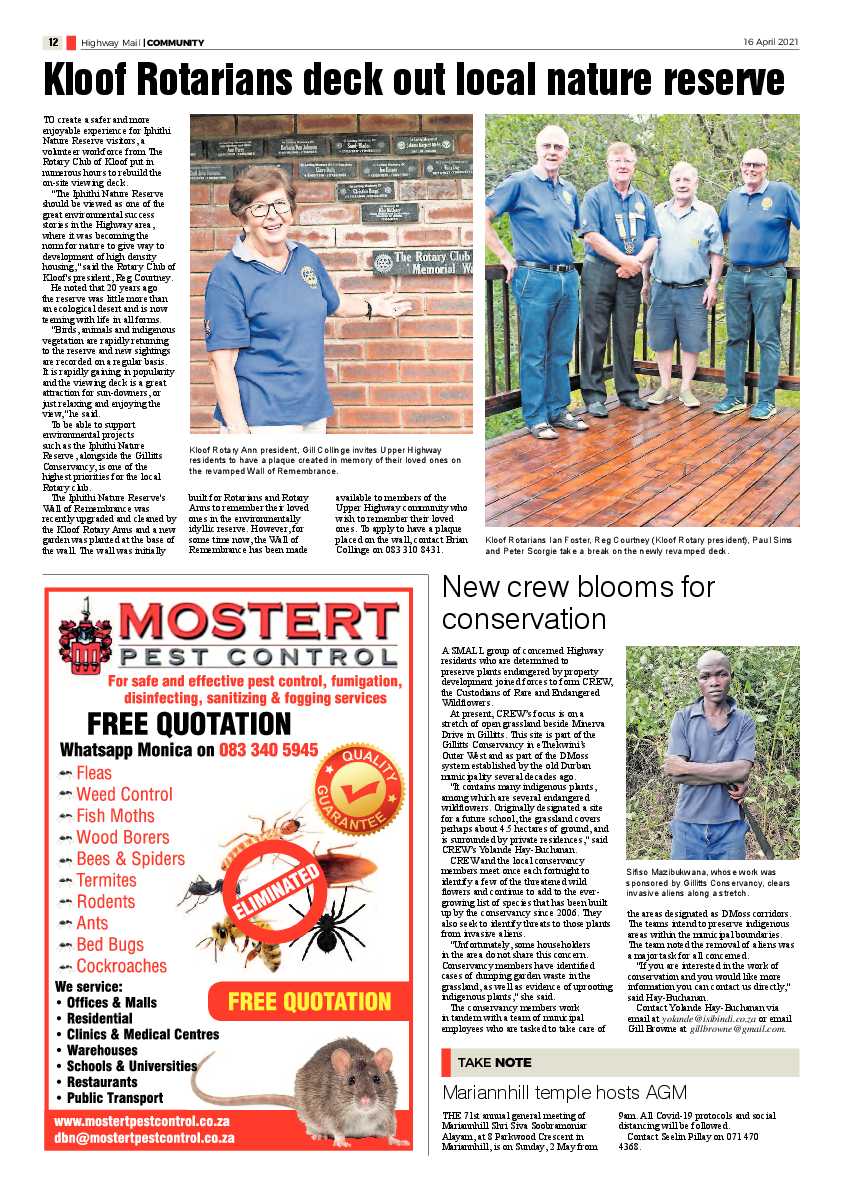 Highway Mail 16 April 2021 page 12