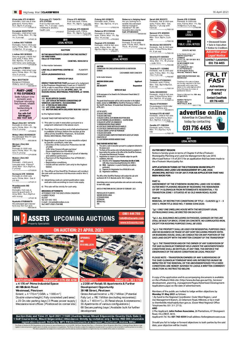 Highway Mail 16 April 2021 page 18
