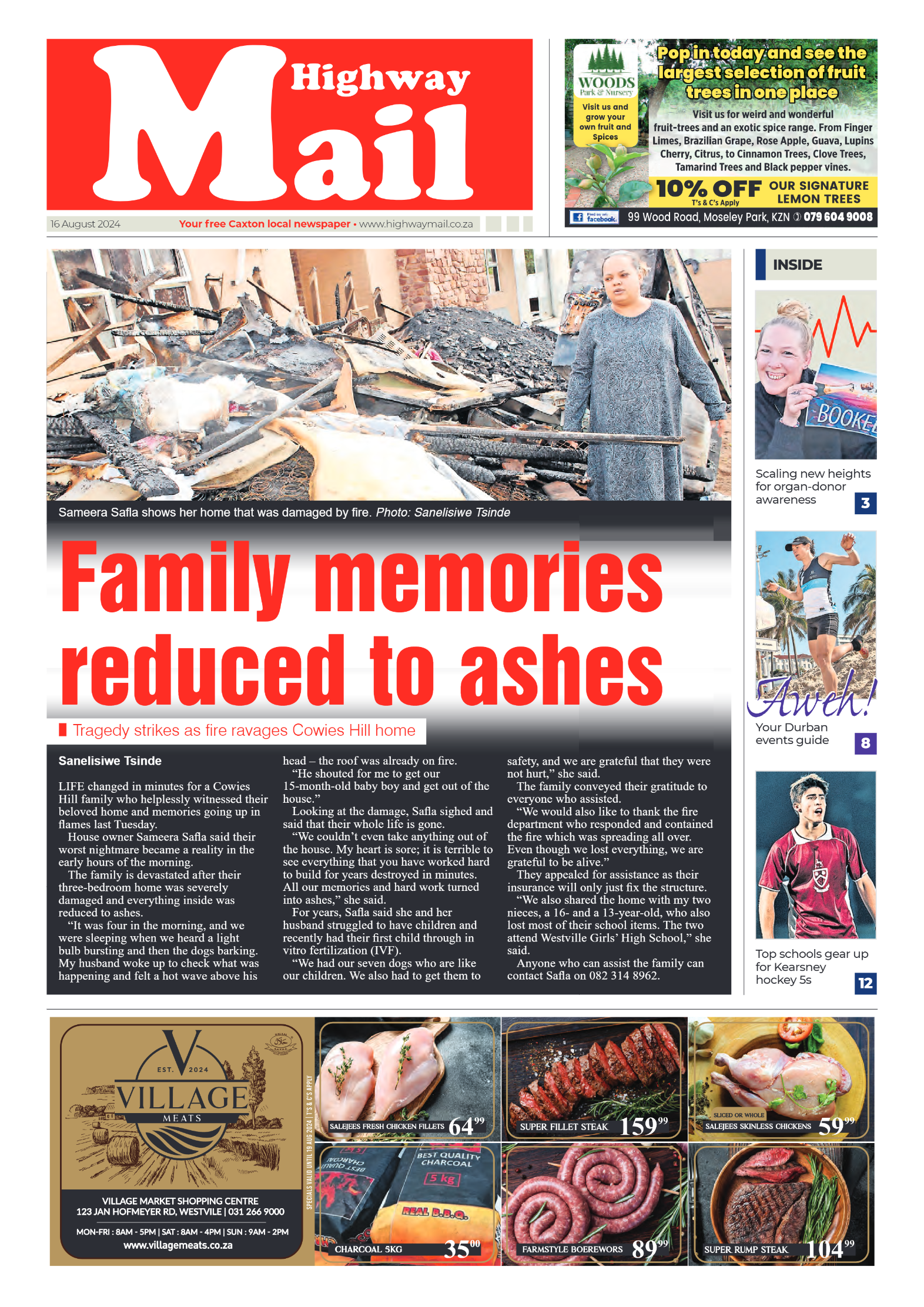 Highway Mail 16 August 2024 page 1