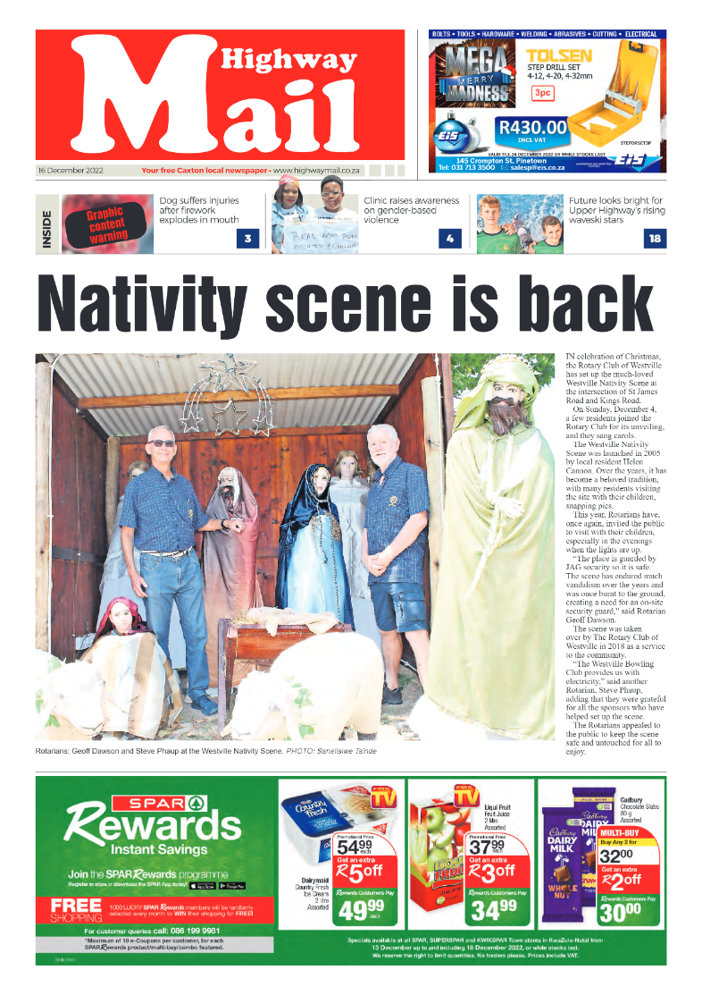 Highway Mail 16 December 2022 page 1