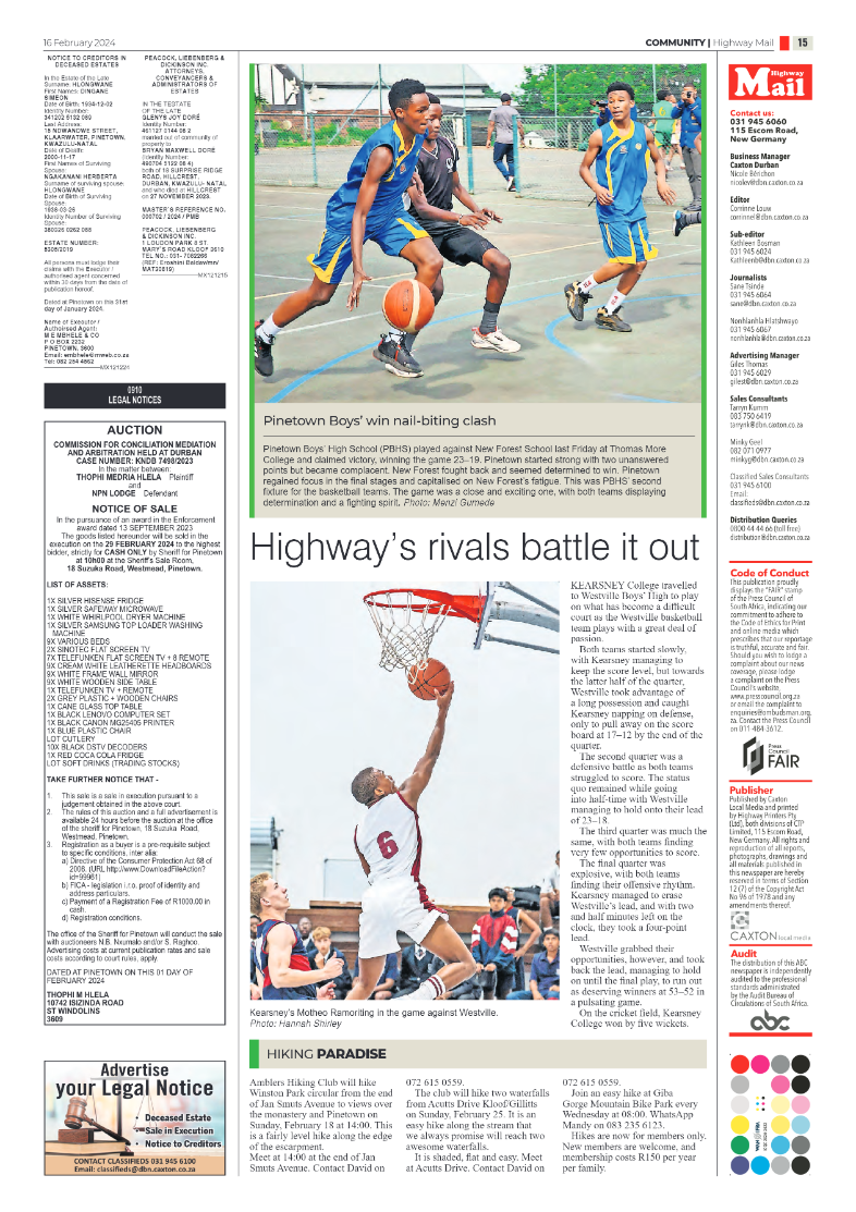 Highway Mail 16 February 2024 page 15