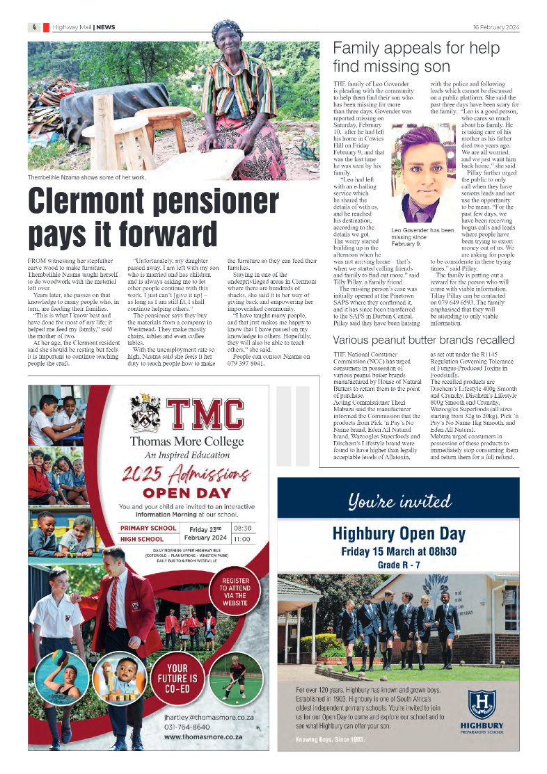 Highway Mail 16 February 2024 page 4