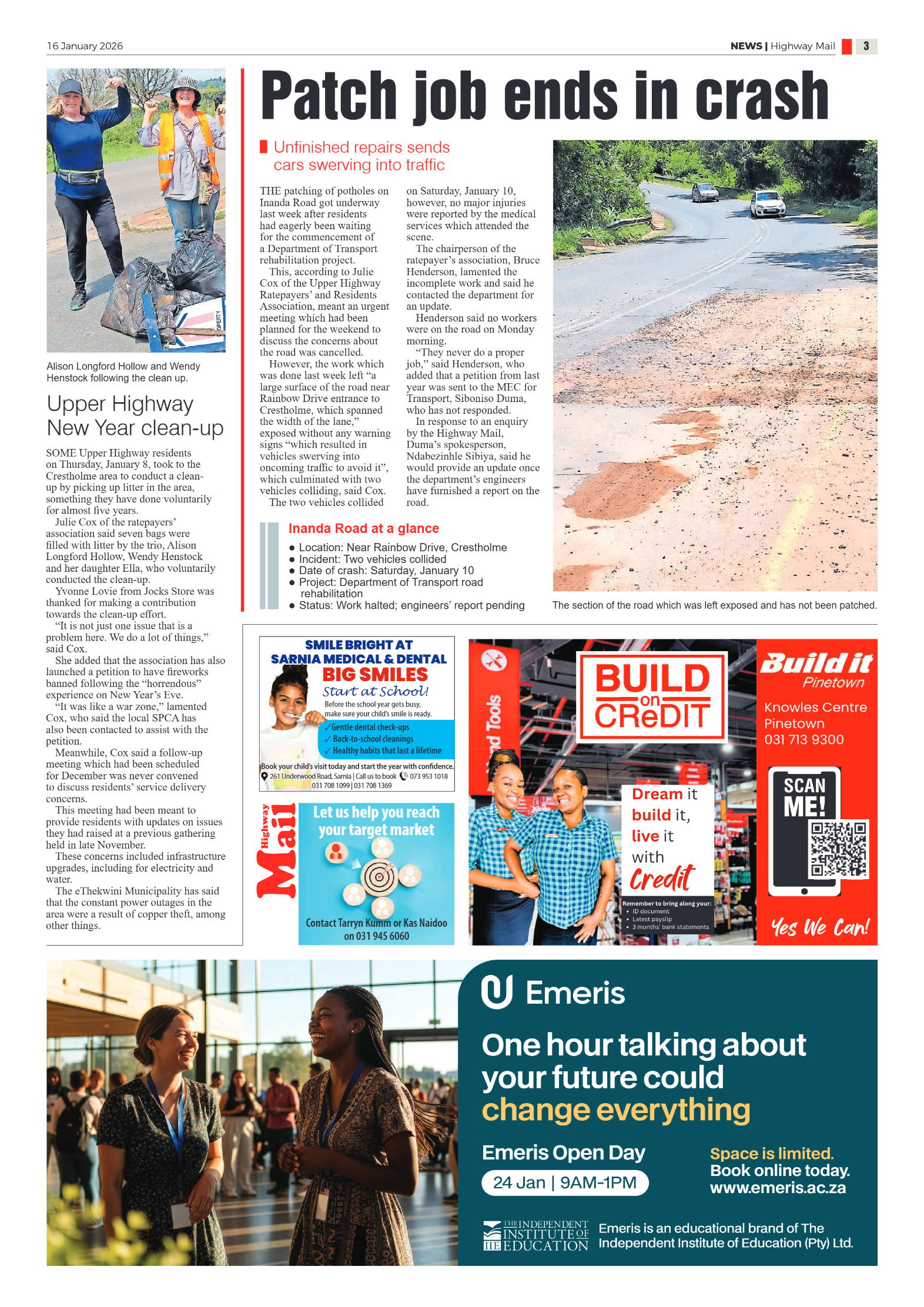 Highway Mail 16 January 2026 page 3