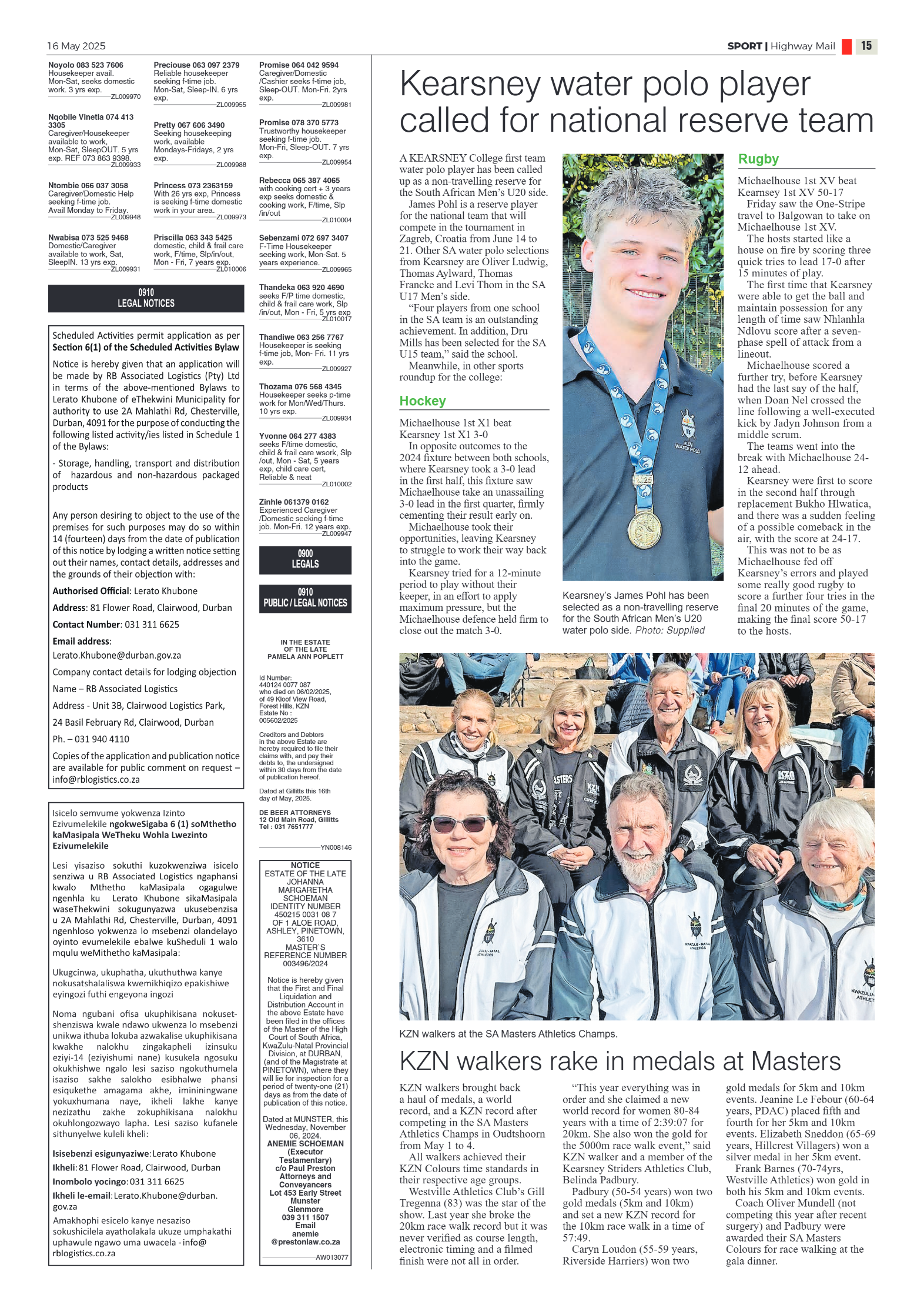Highway Mail 16 May 2025 page 15