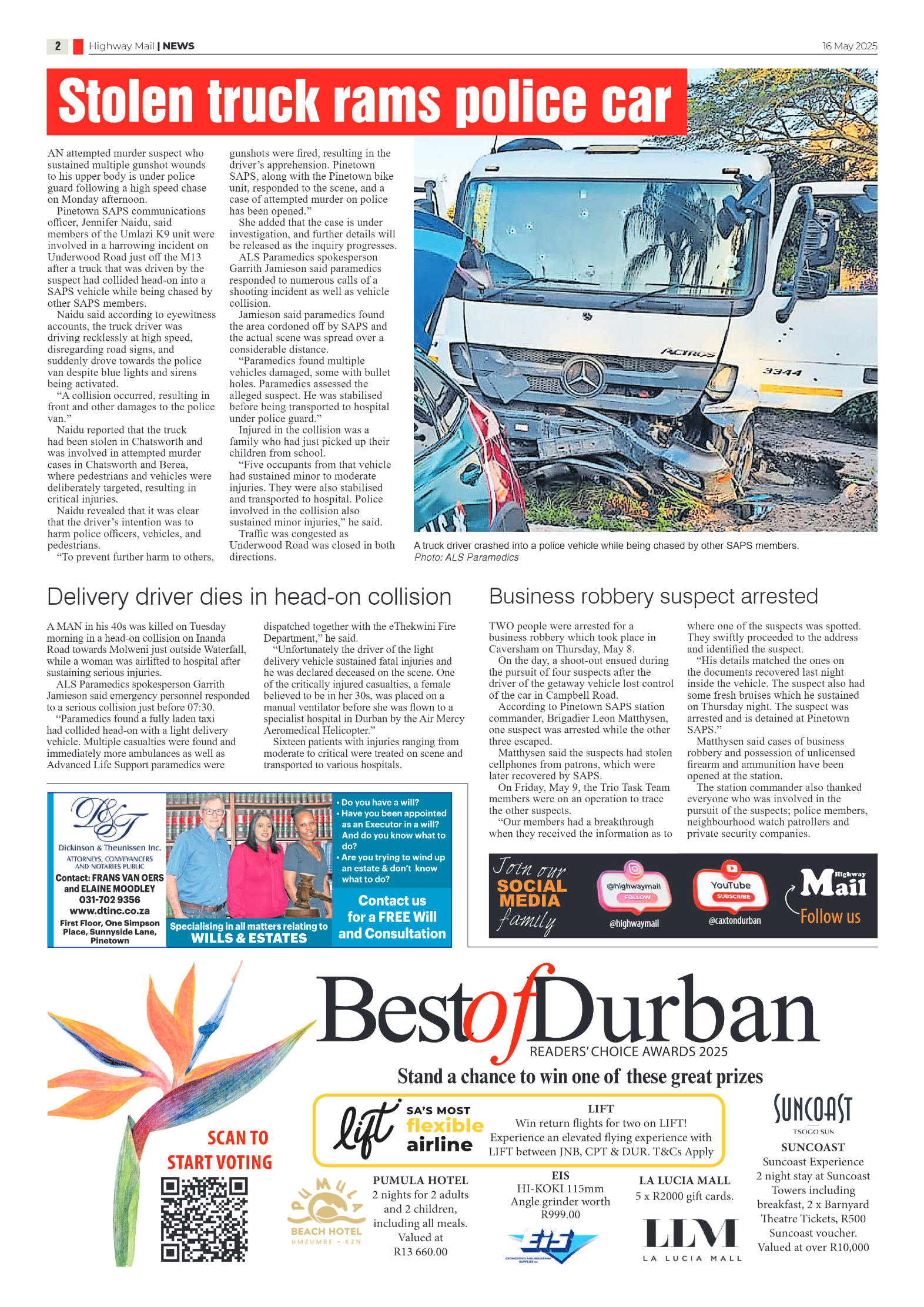 Highway Mail 16 May 2025 page 2