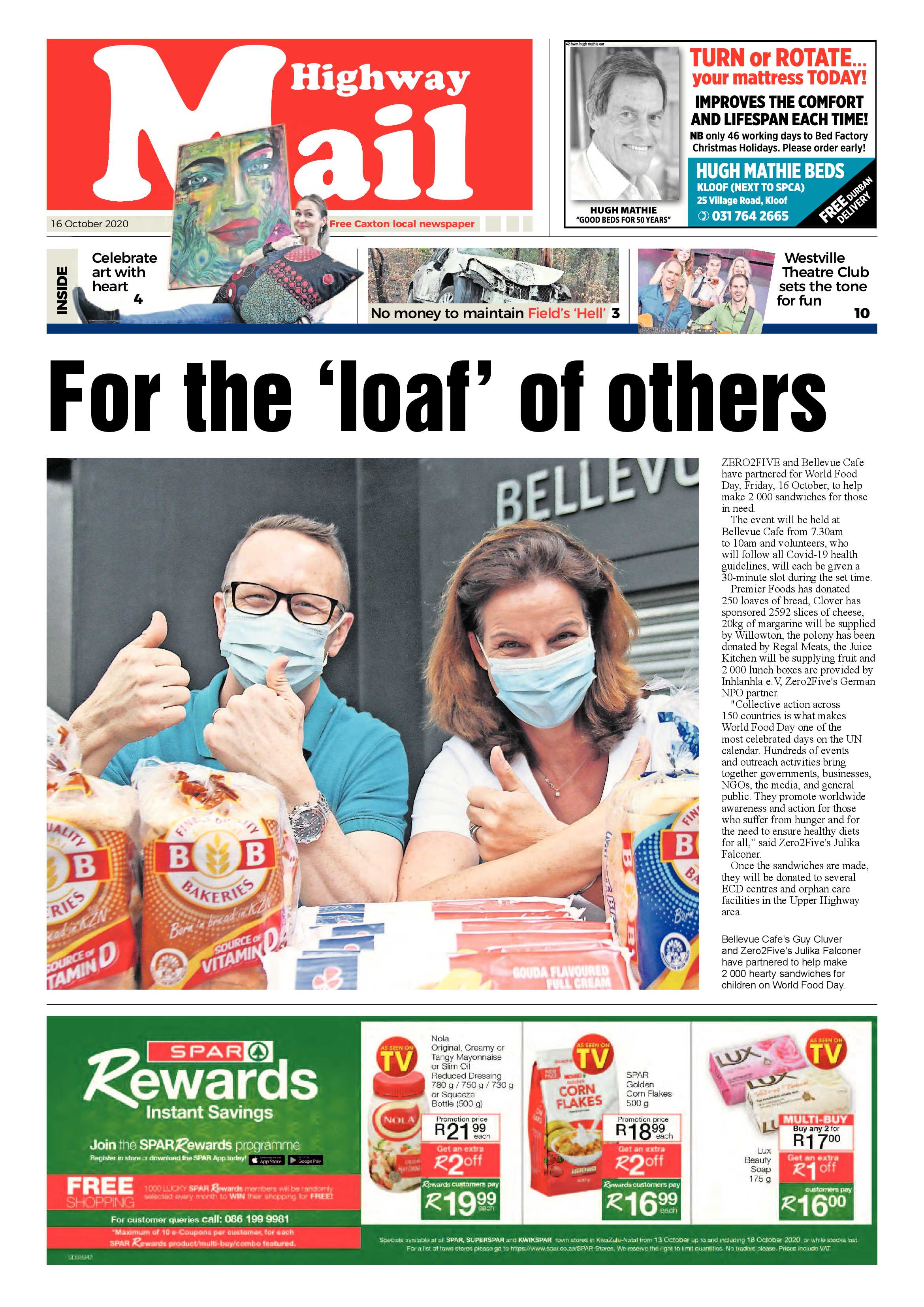 Highway Mail 16 October 2020 page 1