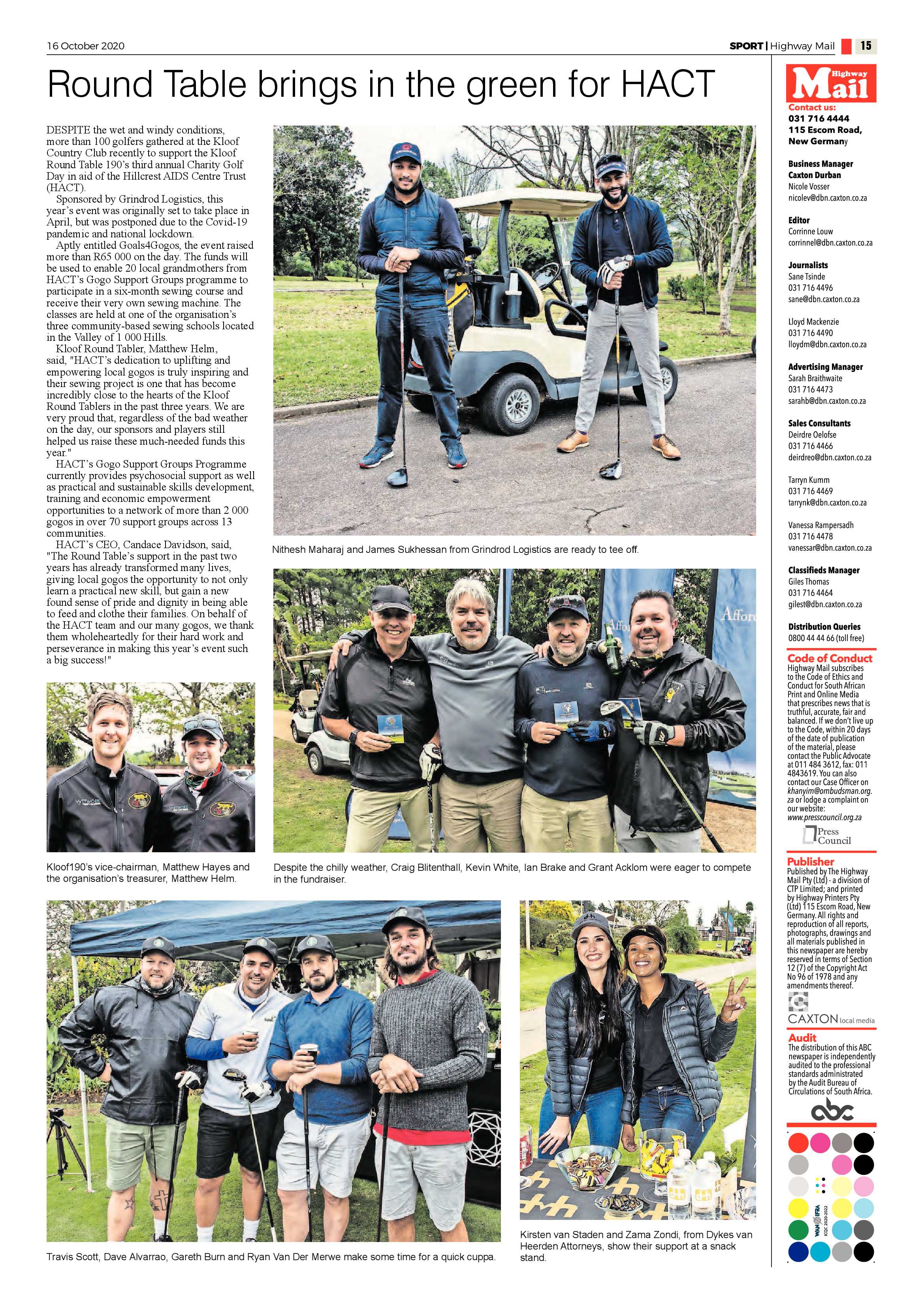Highway Mail 16 October 2020 page 15