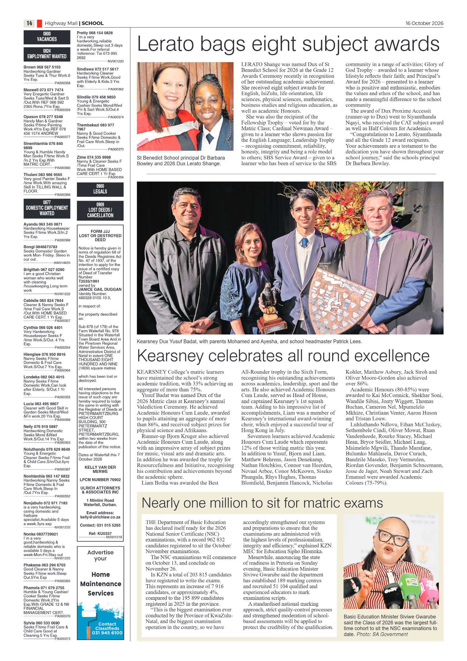 Highway Mail 16 October 2026 page 14