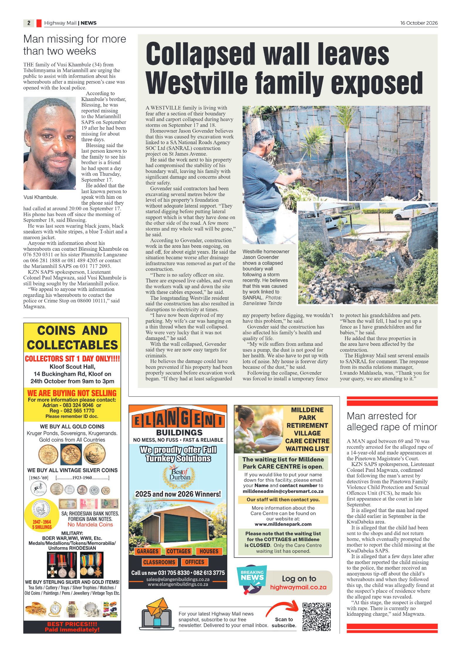 Highway Mail 16 October 2026 page 2