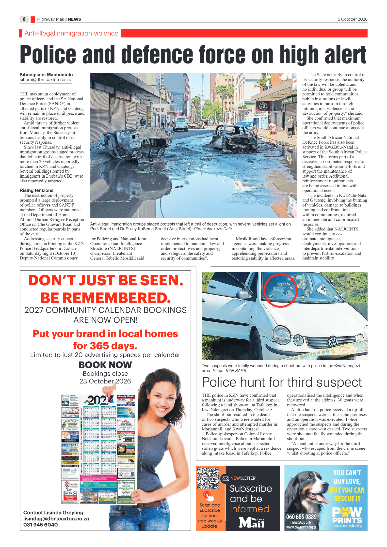 Highway Mail 16 October 2026 page 6
